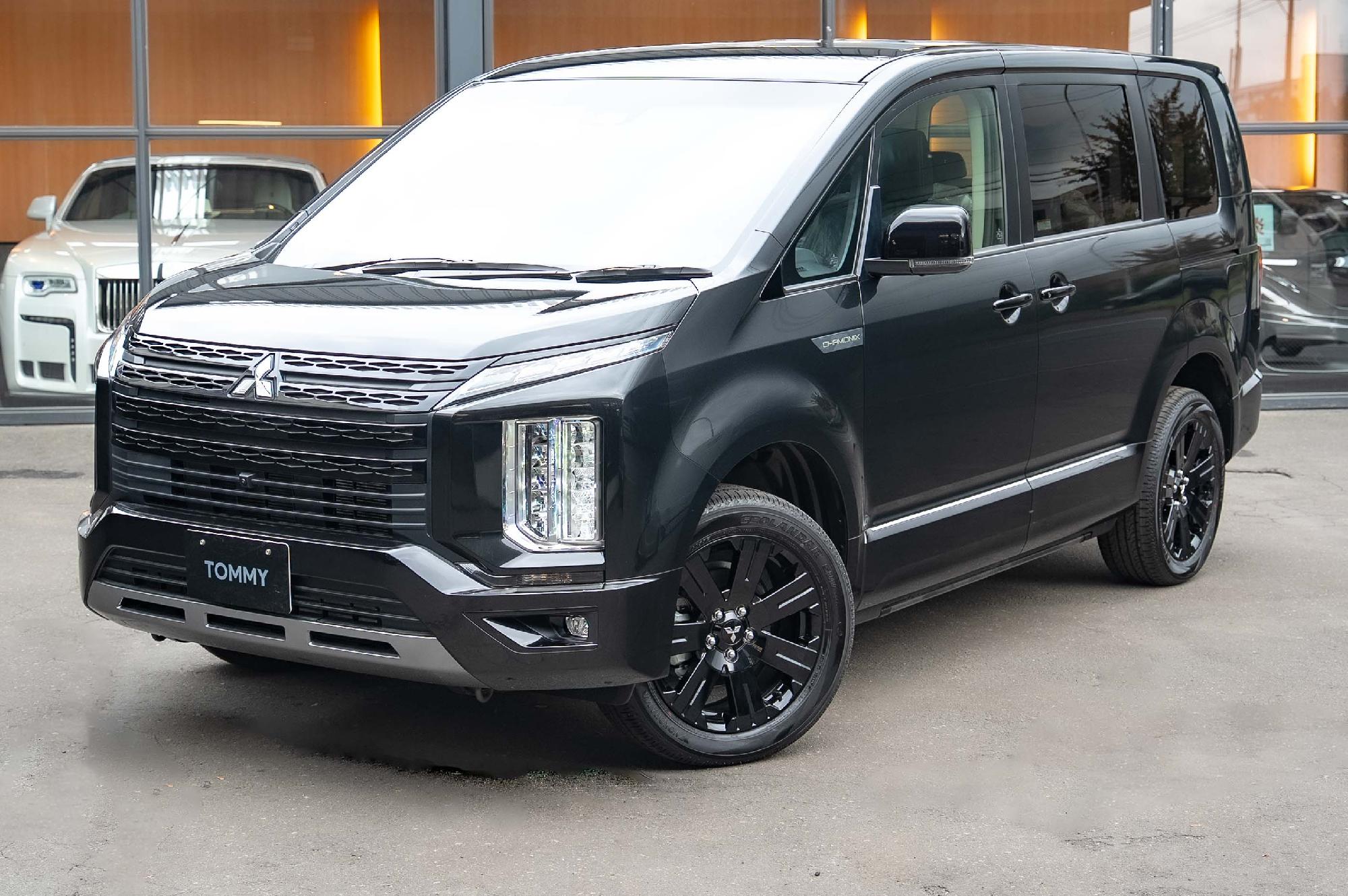 三菱 デリカ 2.2DT CHAMONIX電動サイドステップ装着 4WD　三菱イーアシスト マルチアラウンドモニター 特別仕様車 